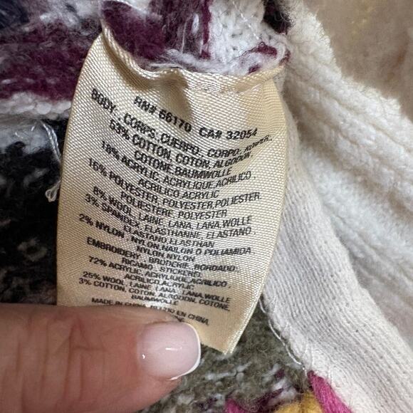 Anthropologie Sleeping on Snow Woodland Stroll poncho sweater S boho softgirl - Picture 8 of 12